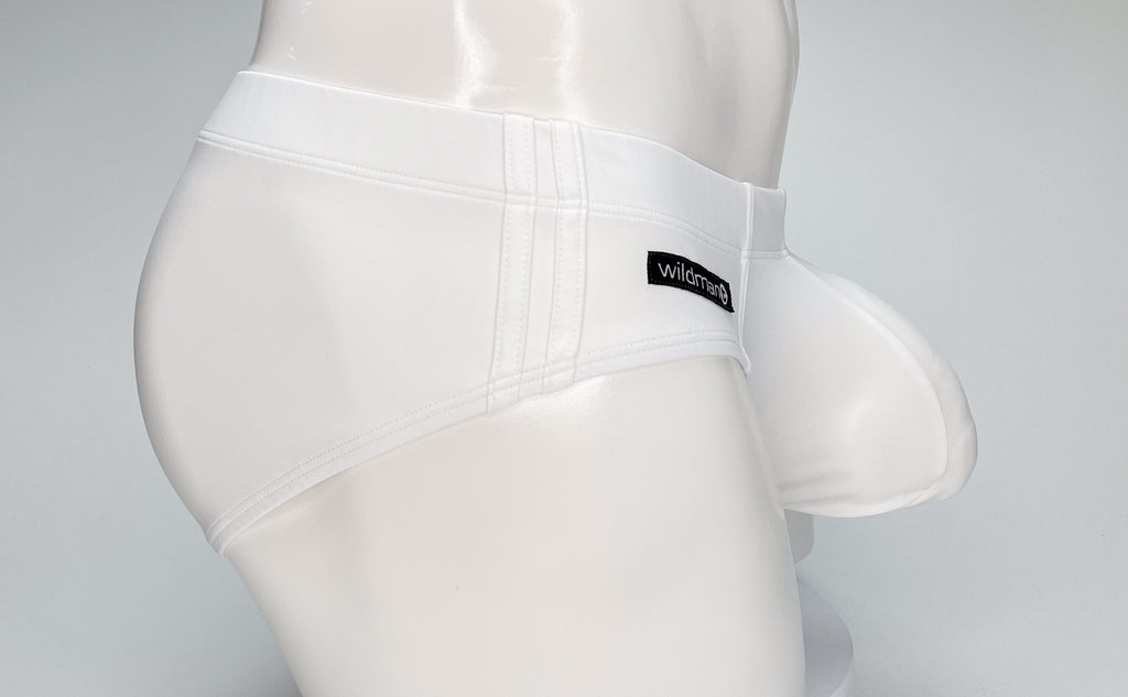 WildmanT Big Boy Pouch Swim Brief White - DealByEthan.gay loves WildmanT