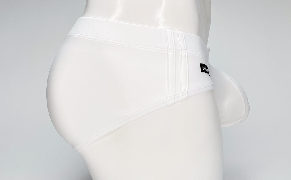WildmanT Big Boy Pouch Swim Brief White - DealByEthan.gay loves WildmanT
