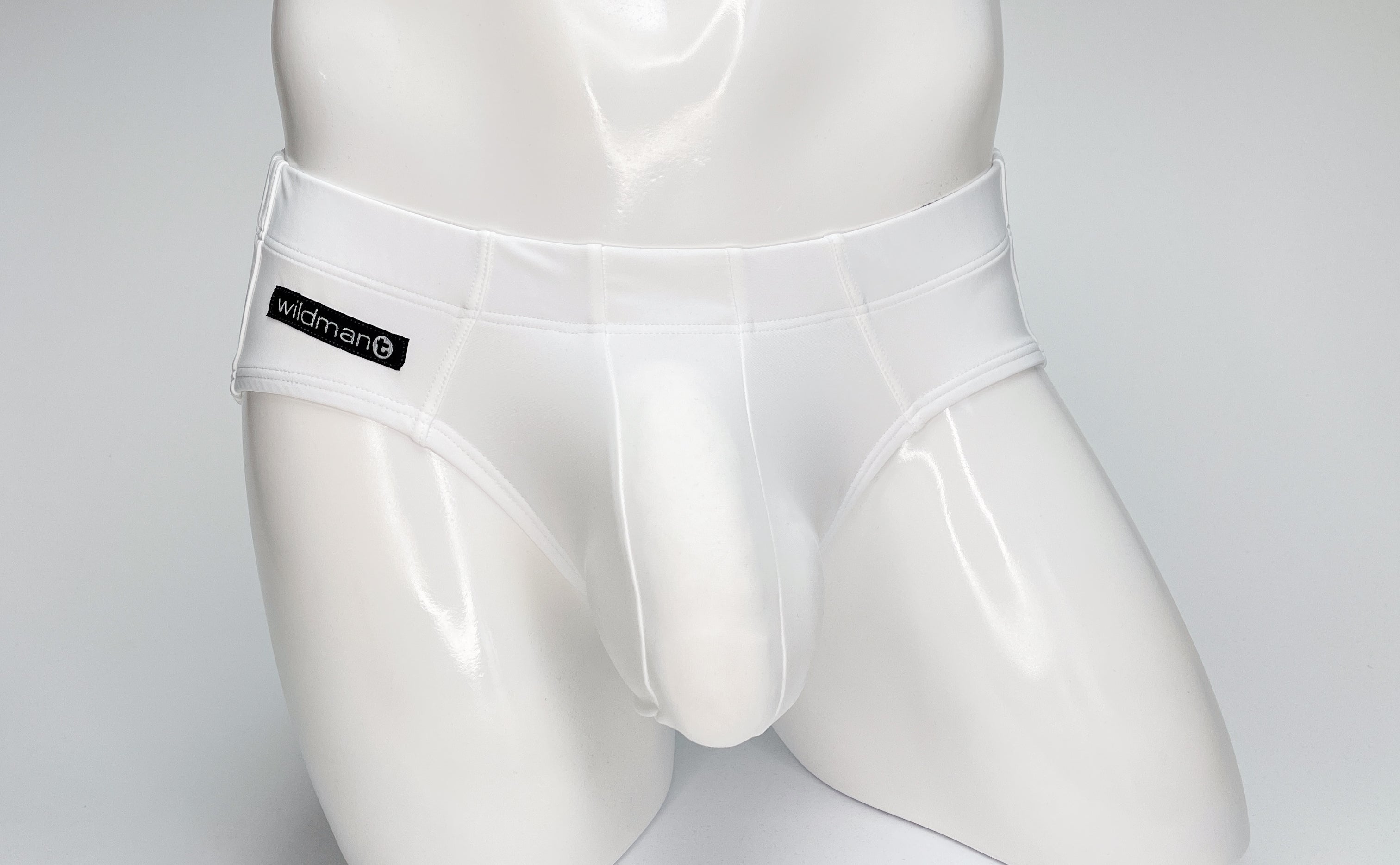 WildmanT Big Boy Pouch Swim Brief White - DealByEthan.gay loves WildmanT