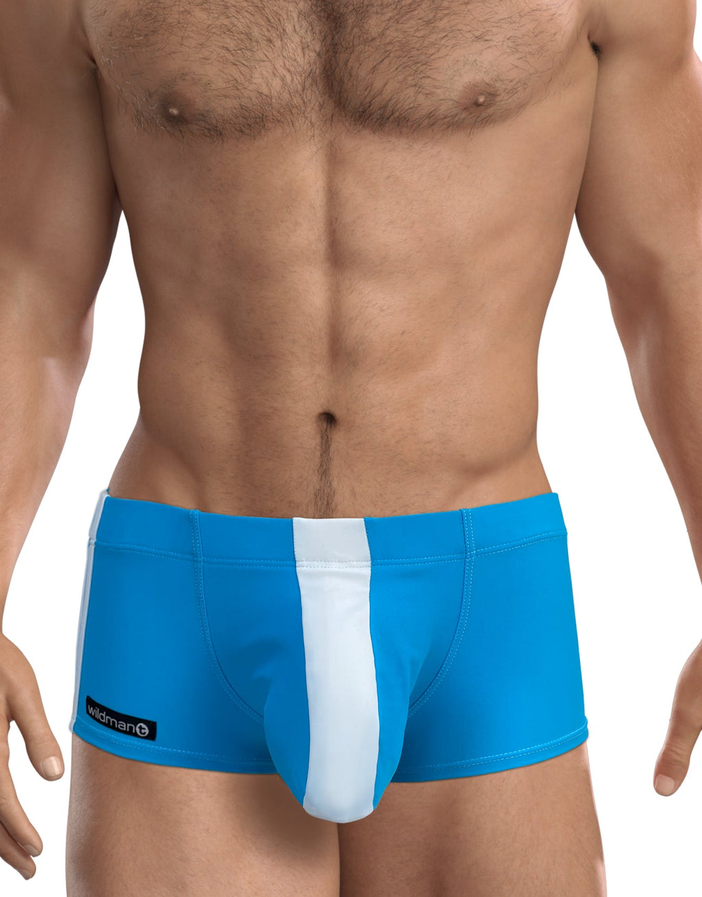 WildmanT Big Boy Pouch Swim Square Cut Teal Blue - DealByEthan.gay loves WildmanT