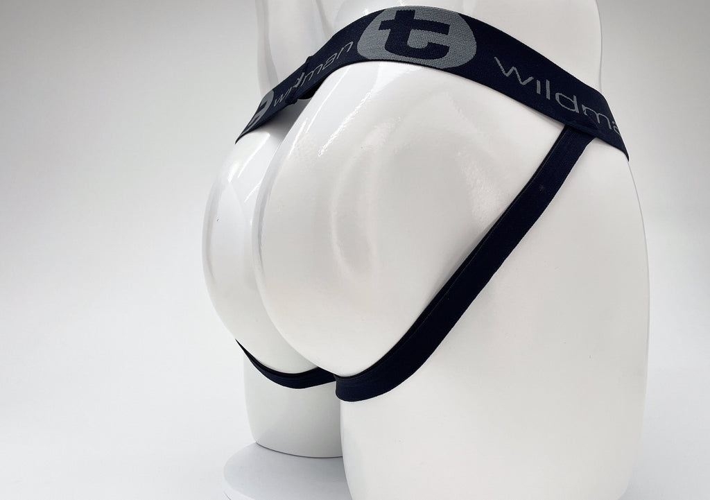WildmanT Cotton Big Boy Pouch Stripe Jockstrap Royal Blue/Baby Blue - DealByEthan.gay loves WildmanT
