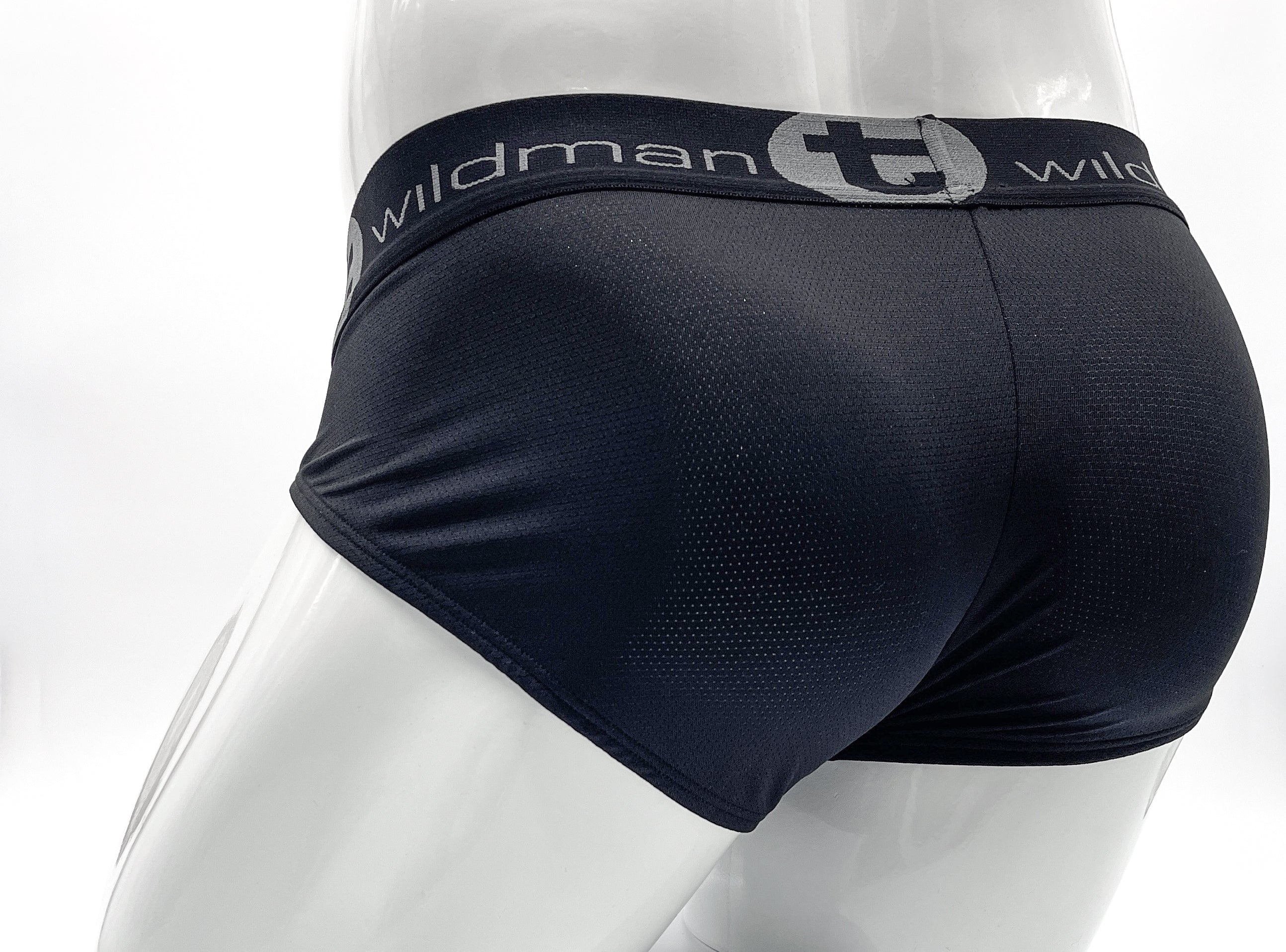 WildmanT Mesh Big Boy Pouch Brief Black - DealByEthan.gay