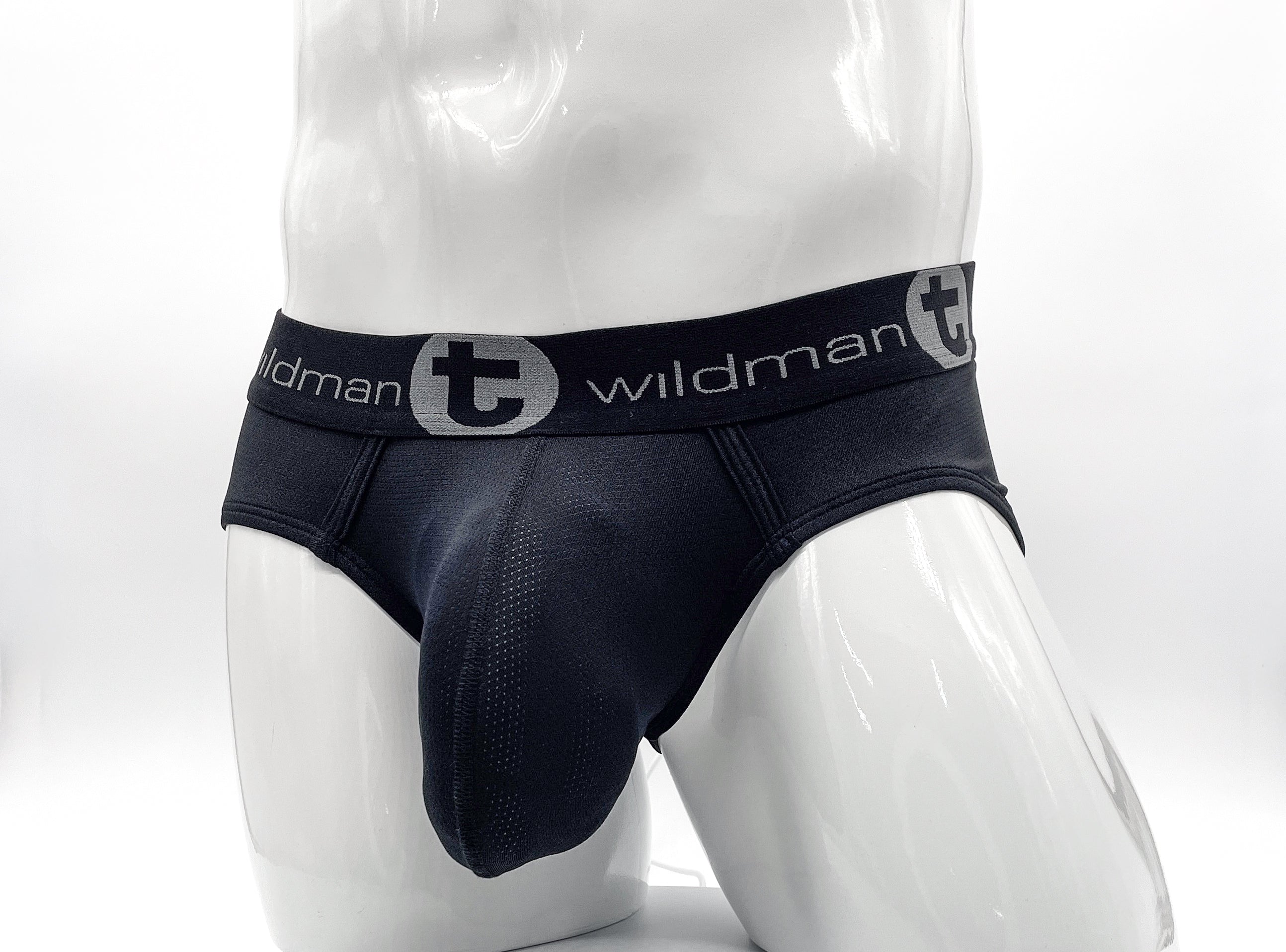 WildmanT Mesh Big Boy Pouch Brief Black - DealByEthan.gay