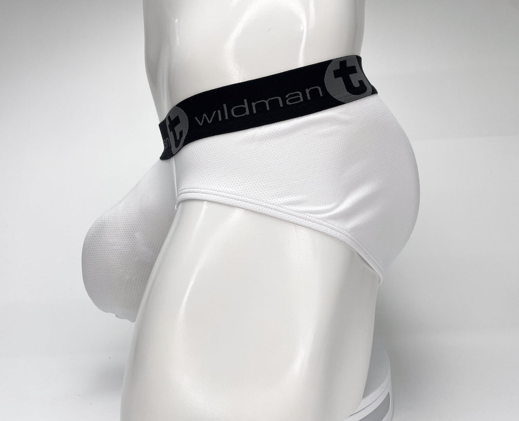WildmanT Mesh Monster Cock Brief White - DealByEthan.gay