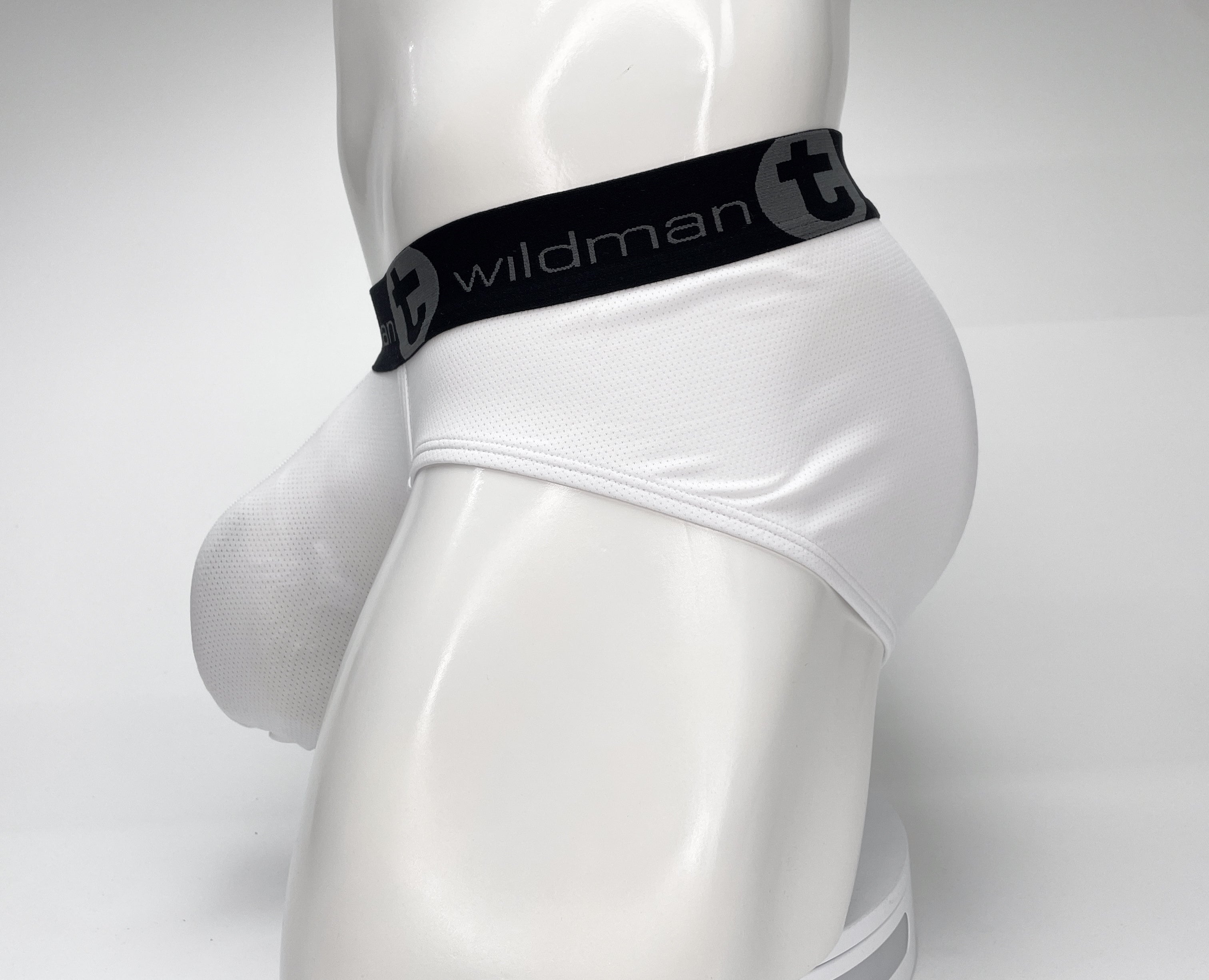 WildmanT Mesh Monster Cock Brief White - DealByEthan.gay