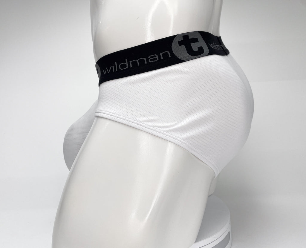 WildmanT Mesh Monster Cock Brief White - DealByEthan.gay
