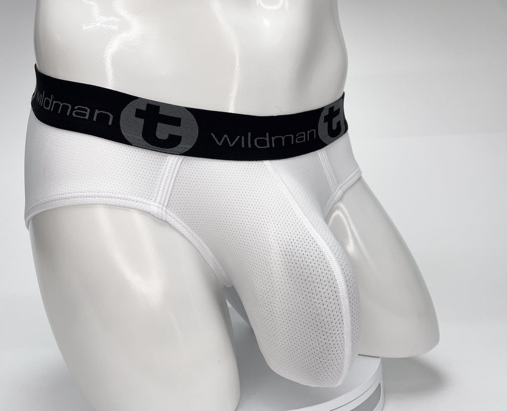 WildmanT Mesh Monster Cock Brief White - DealByEthan.gay