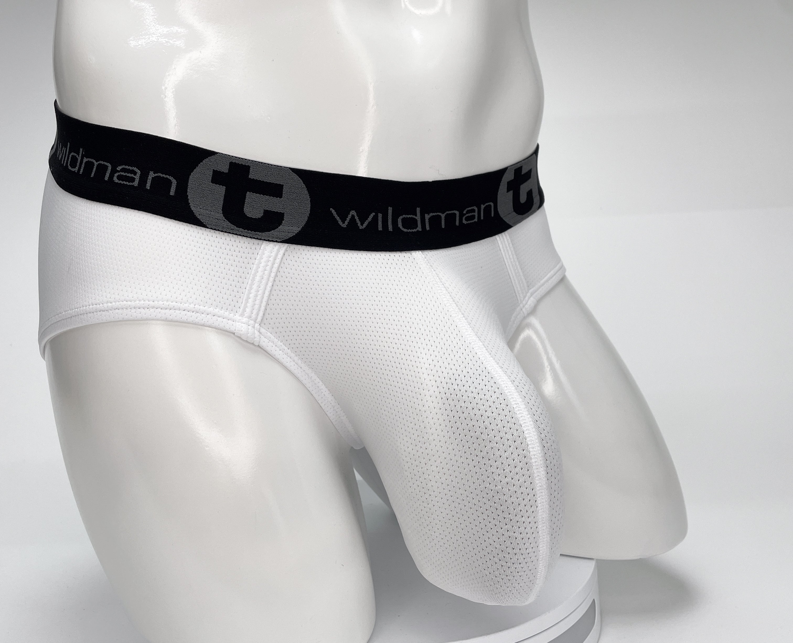 WildmanT Mesh Monster Cock Brief White - DealByEthan.gay