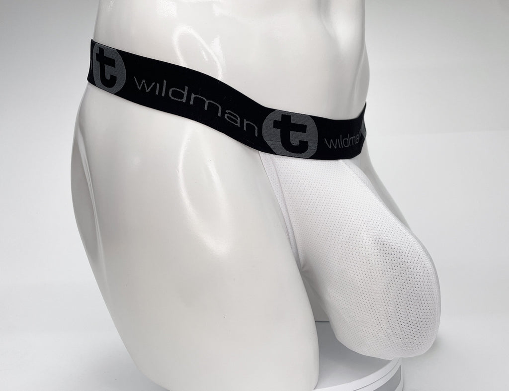 WildmanT Mesh Monster Cock Strapless Pouch White - DealByEthan.gay