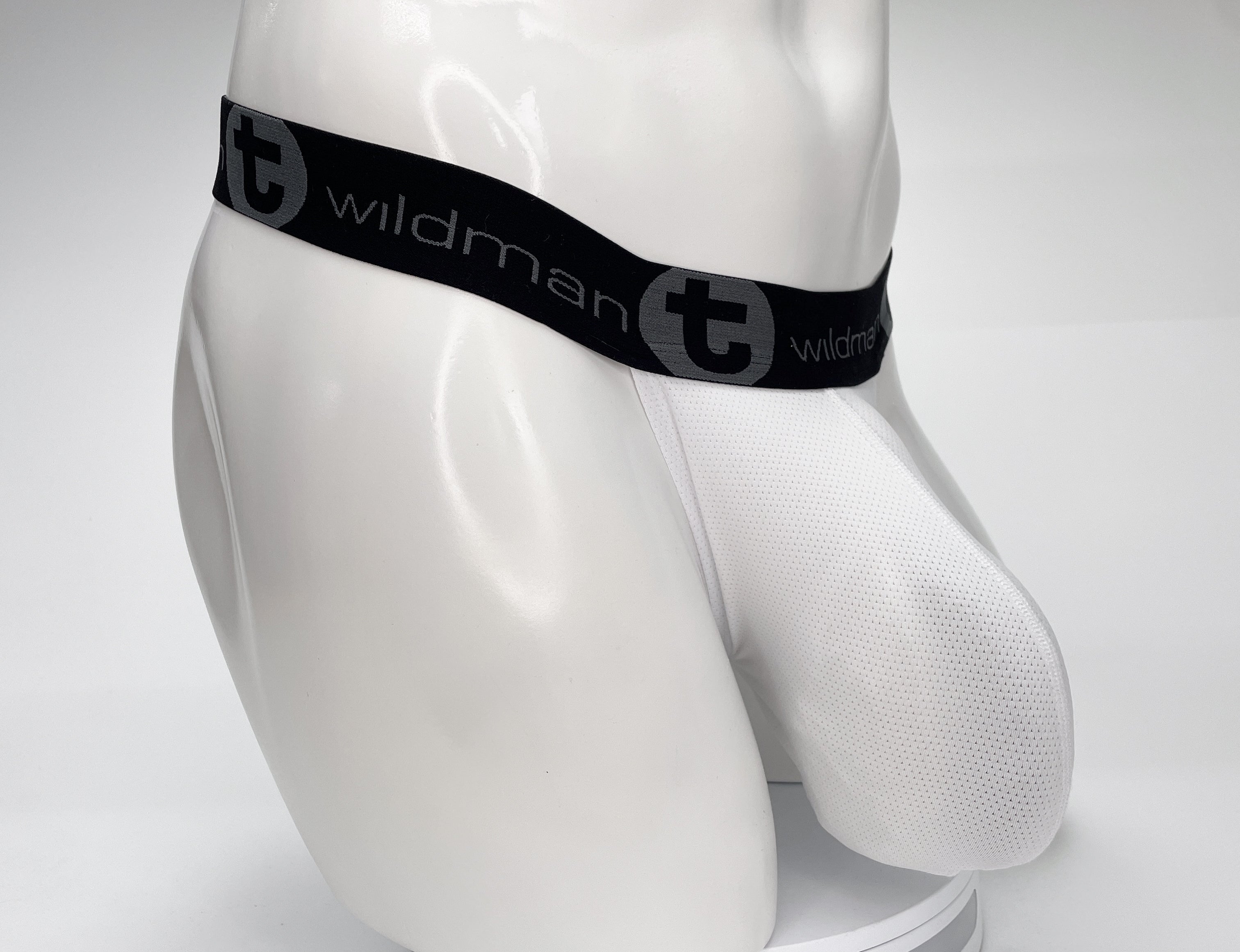 WildmanT Mesh Monster Cock Strapless Pouch White - DealByEthan.gay