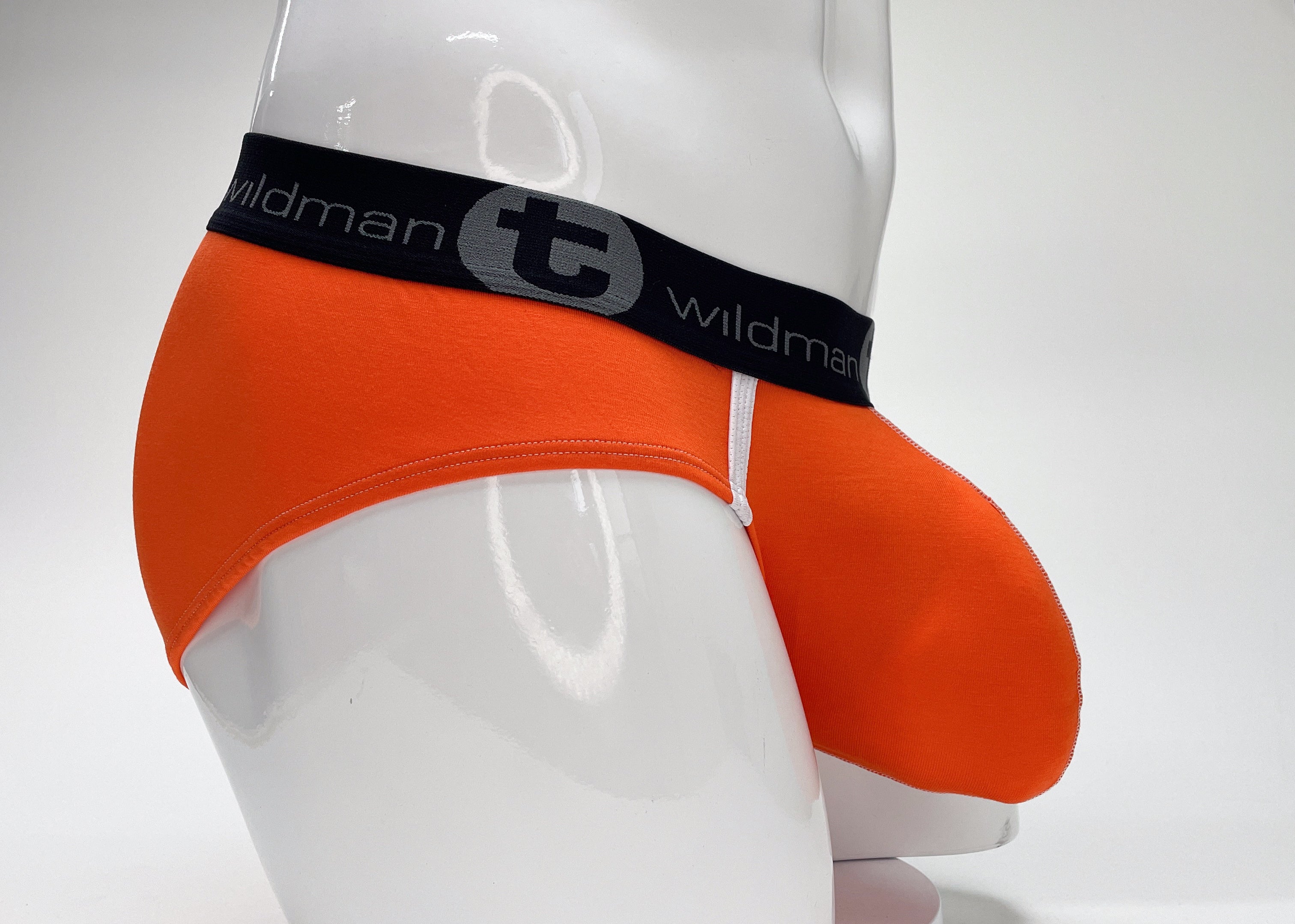 WildmanT Modal Big Boy Pouch Brief Orange - DealByEthan.gay loves WildmanT