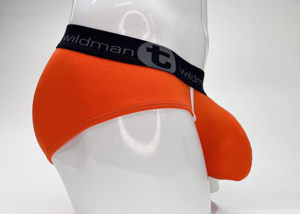 WildmanT Modal Big Boy Pouch Brief Orange - DealByEthan.gay loves WildmanT