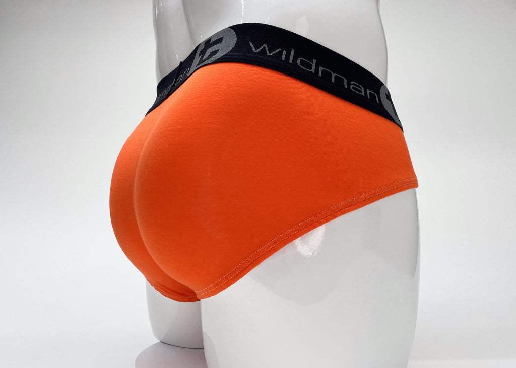 WildmanT Modal Big Boy Pouch Brief Orange - DealByEthan.gay loves WildmanT