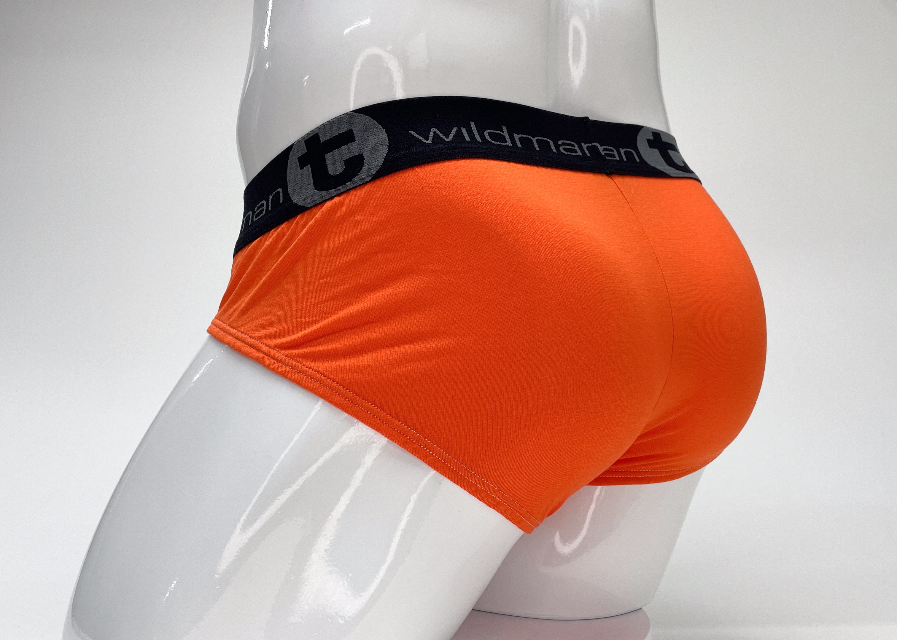 WildmanT Modal Big Boy Pouch Brief Orange - DealByEthan.gay loves WildmanT