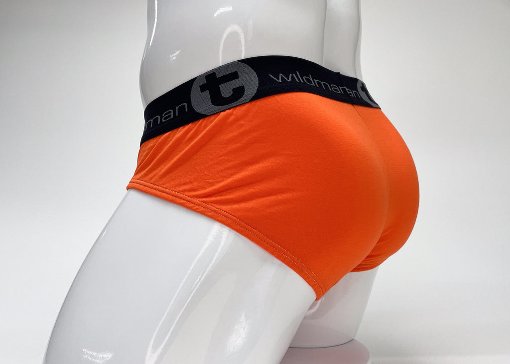 WildmanT Modal Big Boy Pouch Brief Orange - DealByEthan.gay loves WildmanT