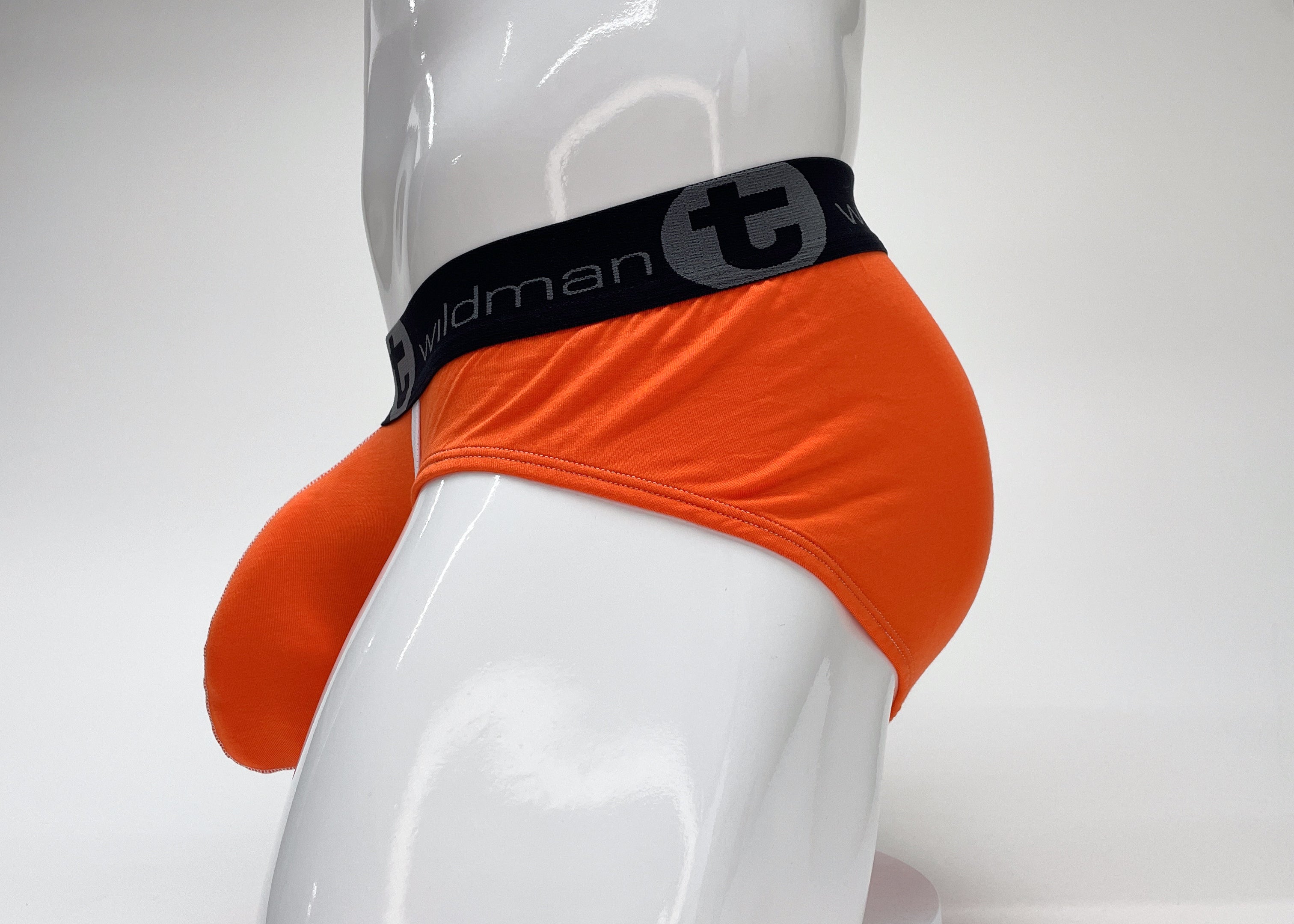 WildmanT Modal Big Boy Pouch Brief Orange - DealByEthan.gay loves WildmanT