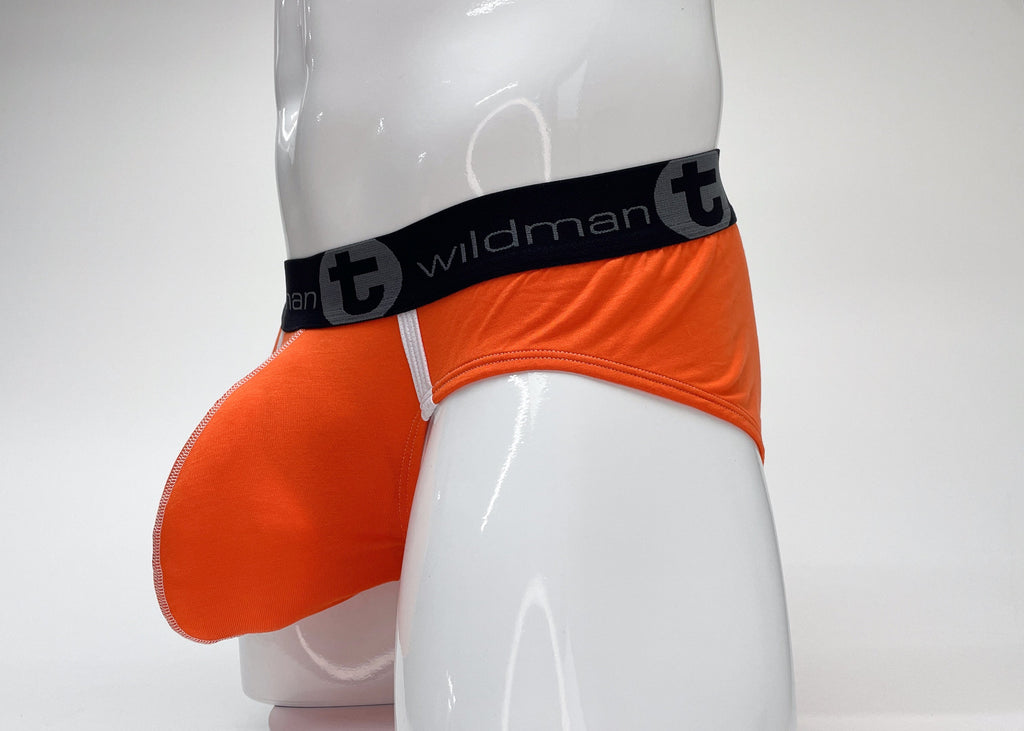 WildmanT Modal Big Boy Pouch Brief Orange - DealByEthan.gay loves WildmanT