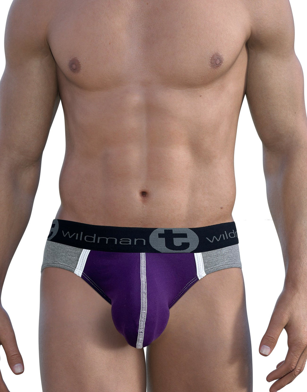 WildmanT Modal Big Boy Pouch Brief Purple - DealByEthan.gay loves WildmanT