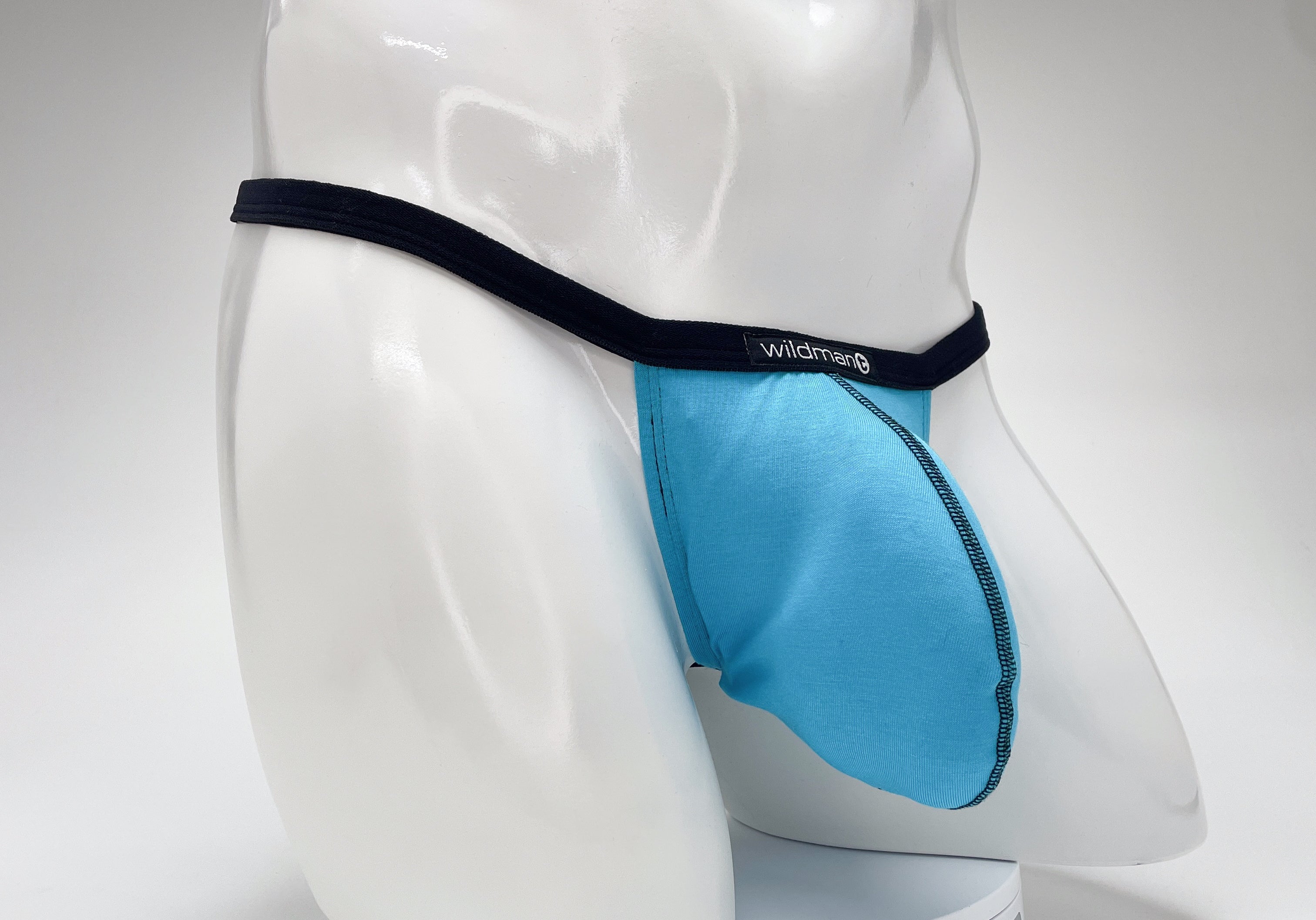 WildmanT Modal Micro Thong Big Boy Pouch Baby Blue - DealByEthan.gay loves WildmanT