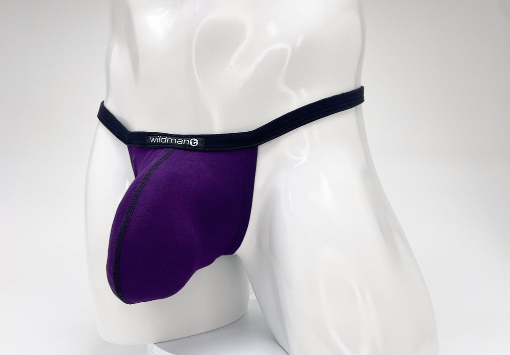 WildmanT Modal Micro Thong Big Boy Pouch Purple - DealByEthan.gay loves WildmanT