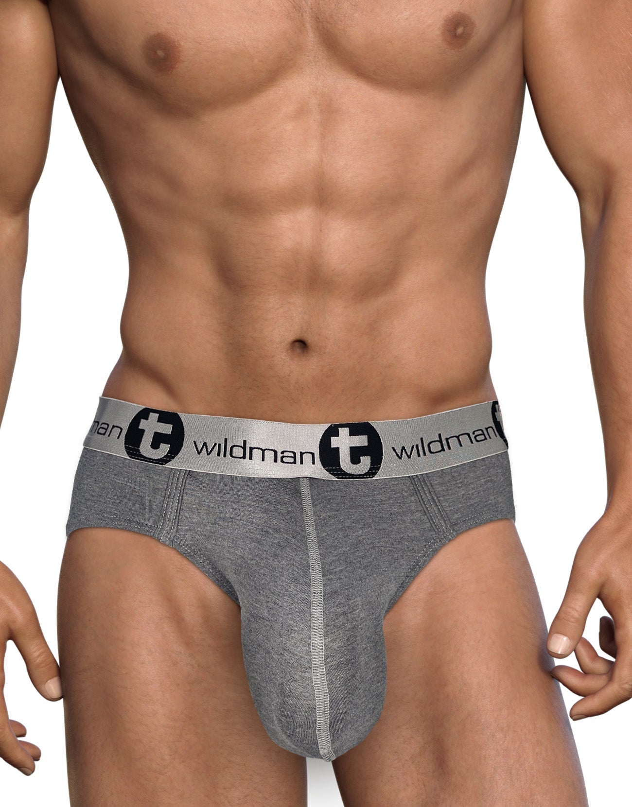 WildmanT Modal Monster Cock Brief Gray - DealByEthan.gay