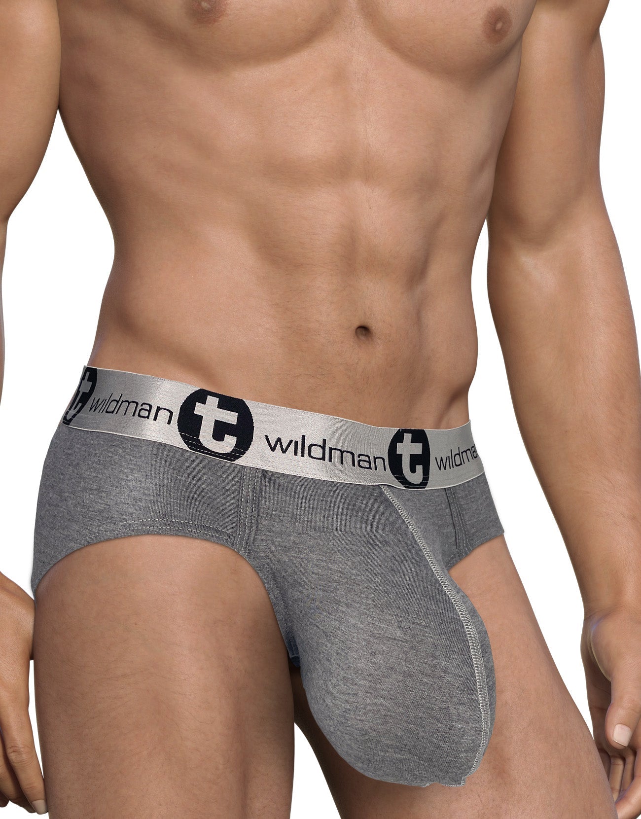WildmanT Modal Monster Cock Brief Gray - DealByEthan.gay