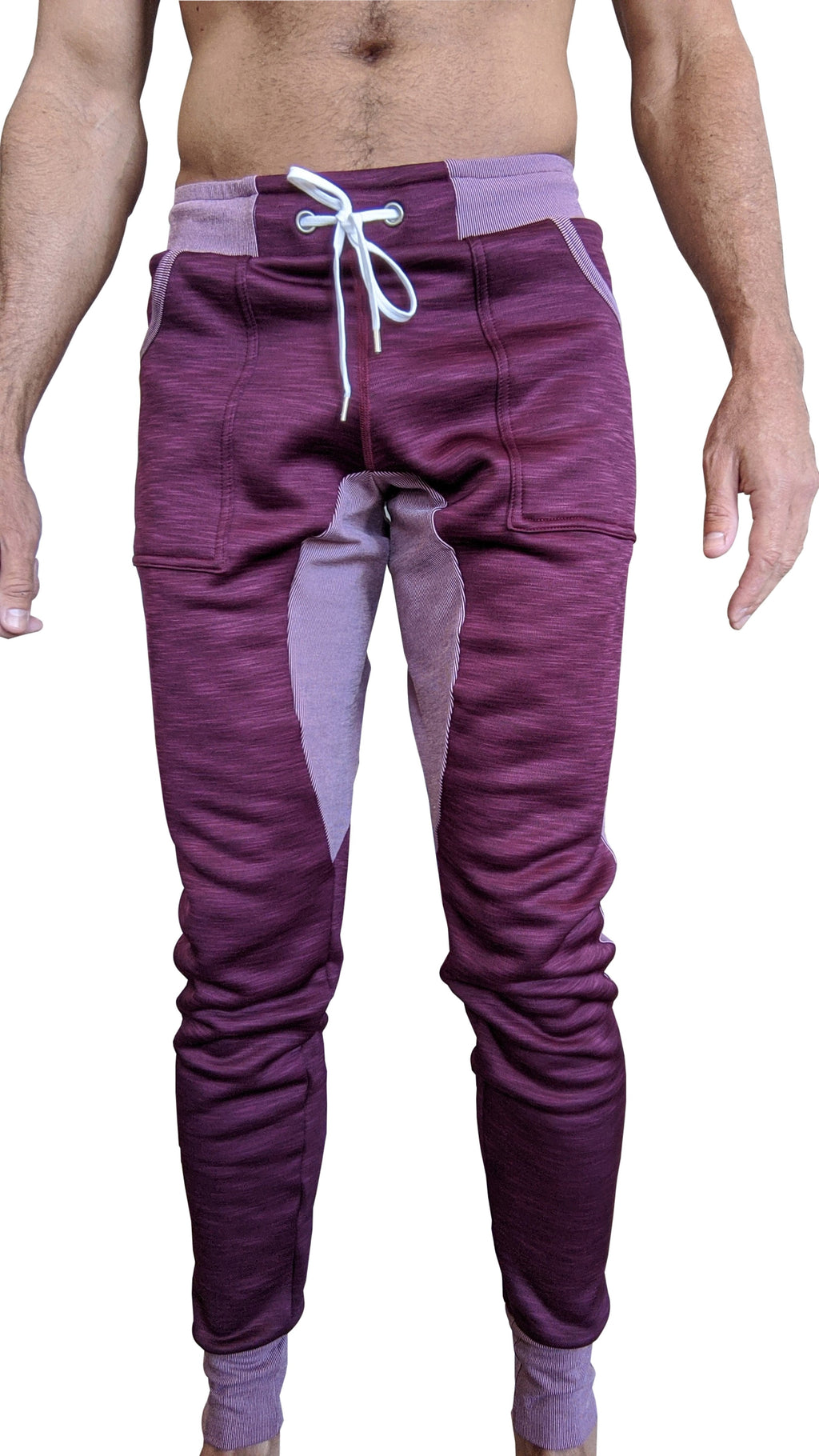 **Winter Edition** Performance Fleece Long Cuffed Jogger & Yoga Sweat Pants (Plum Purple) - DealByEthan.gay loves 4-rth