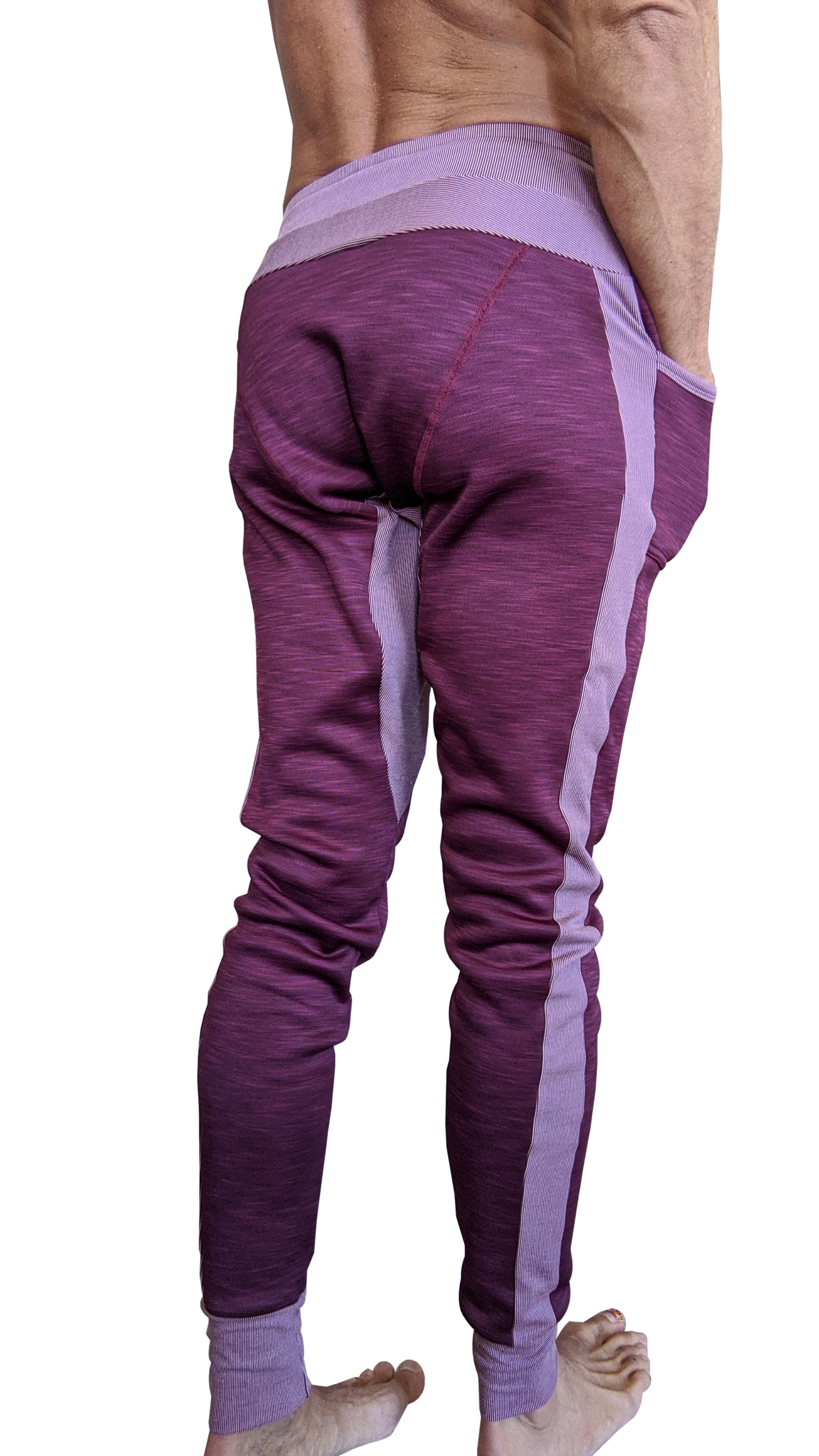 **Winter Edition** Performance Fleece Long Cuffed Jogger & Yoga Sweat Pants (Plum Purple) - DealByEthan.gay loves 4-rth
