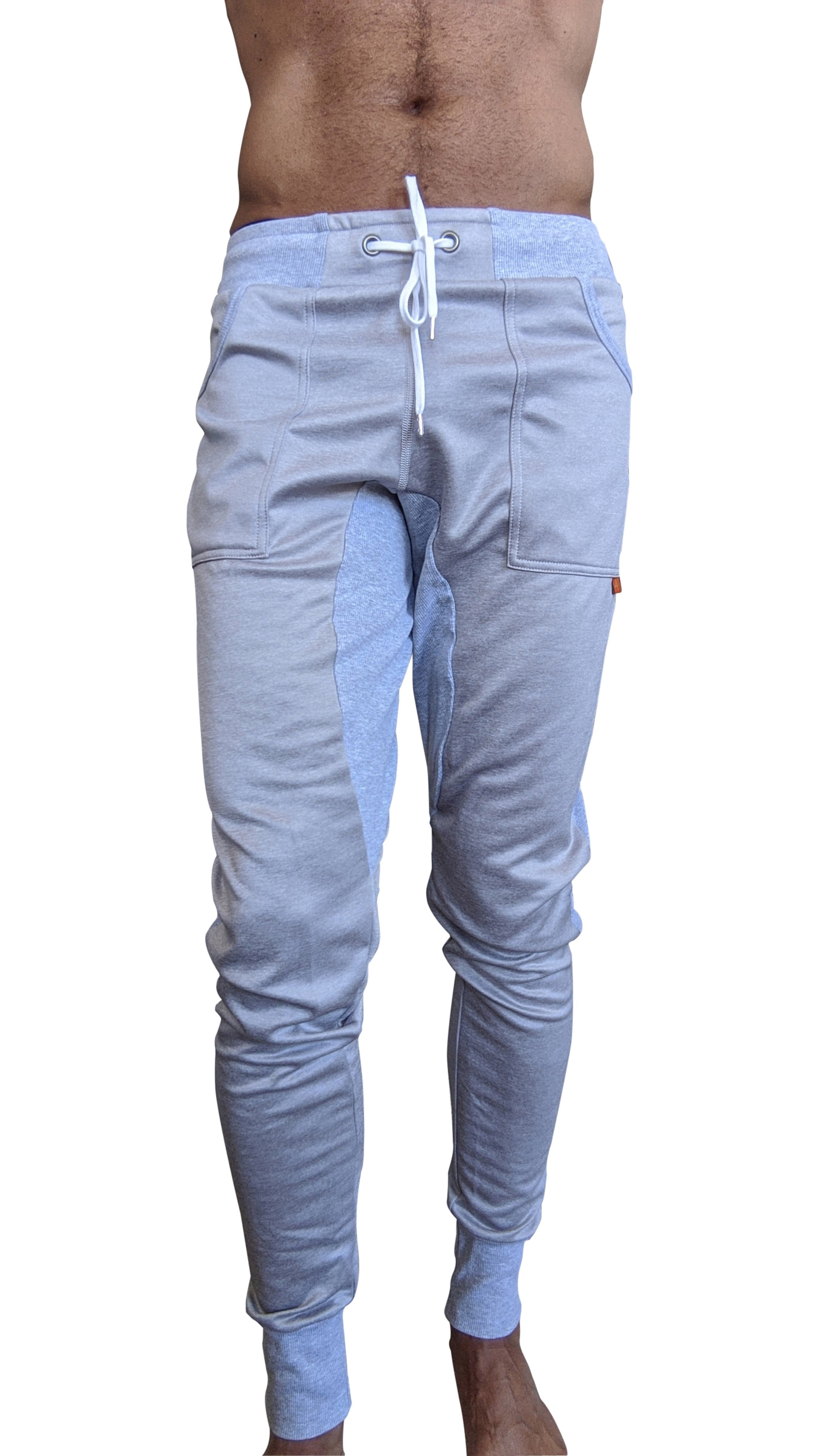 **Winter Edition** Performance Fleece Long Cuffed Jogger & Yoga Sweat Pants (Stainless Steel Grey) - DealByEthan.gay loves 4-rth