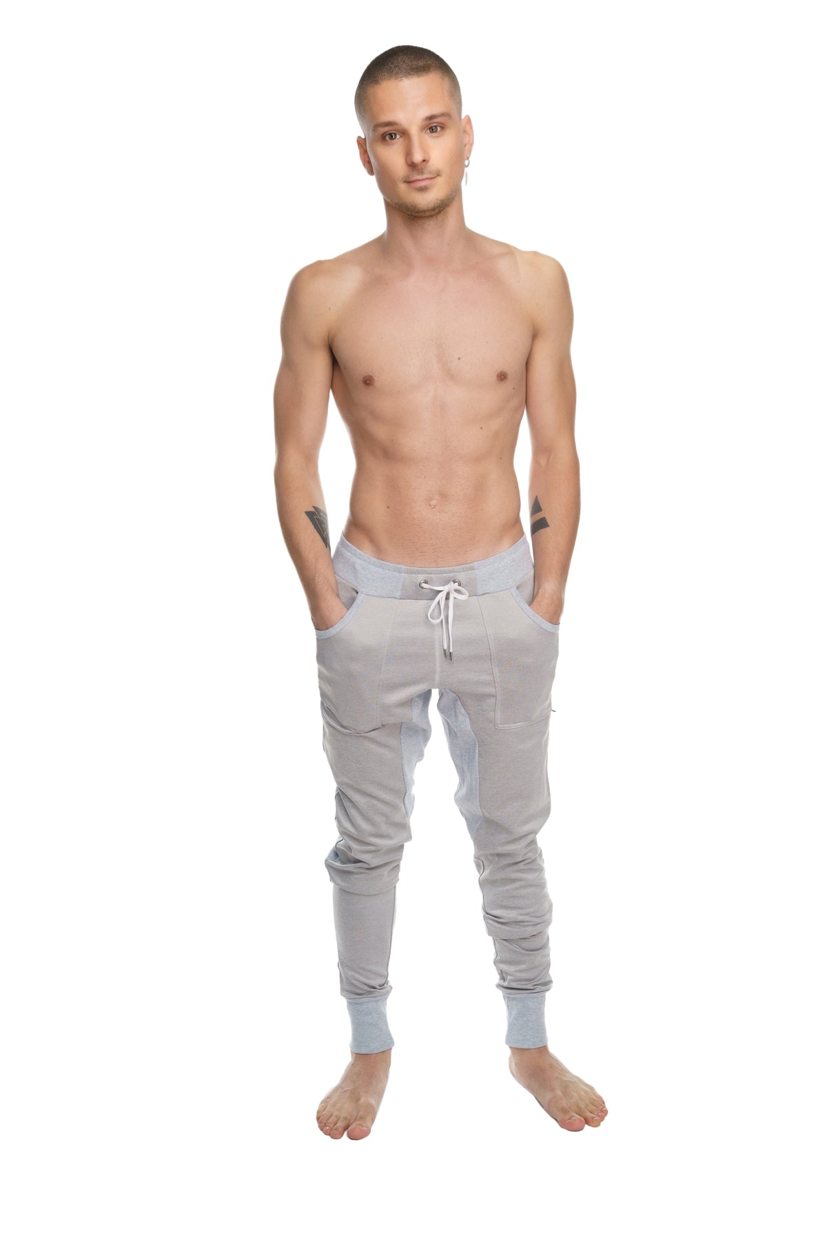 **Winter Edition** Performance Fleece Long Cuffed Jogger & Yoga Sweat Pants (Stainless Steel Grey) - DealByEthan.gay loves 4-rth