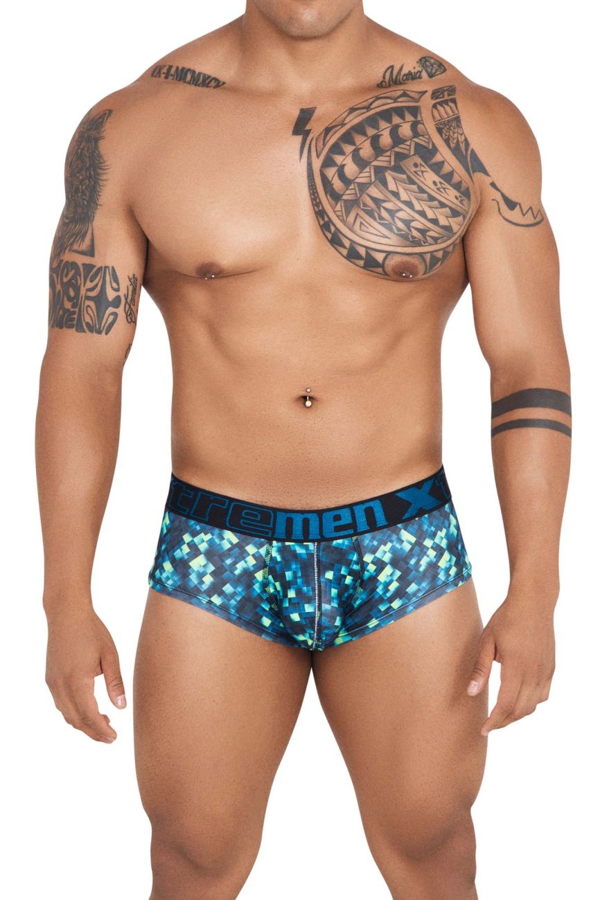 Xtremen 41313 Printed Briefs Color Green - DealByEthan.gay loves Xtremen