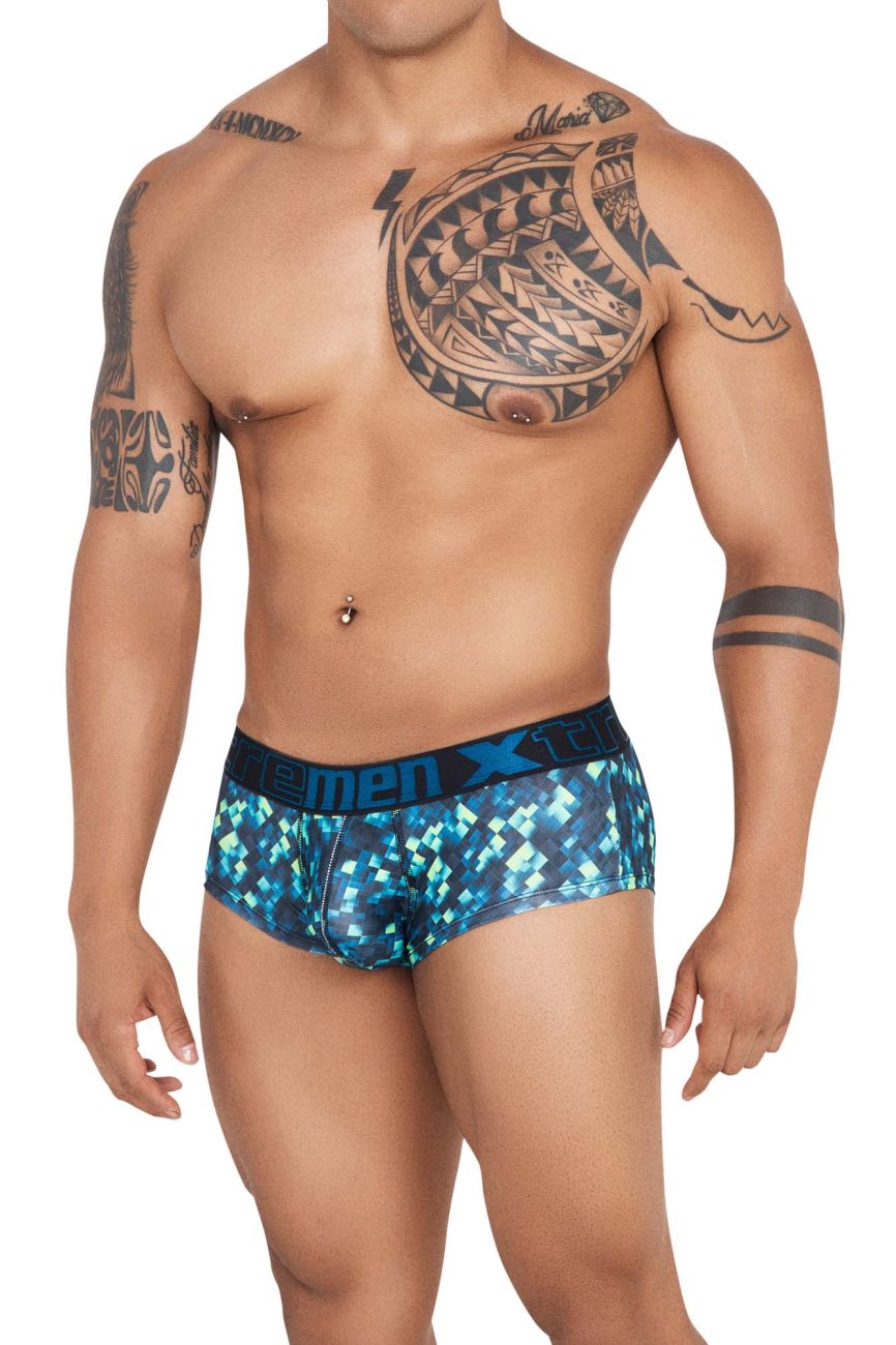 Xtremen 41313 Printed Briefs Color Green - DealByEthan.gay loves Xtremen