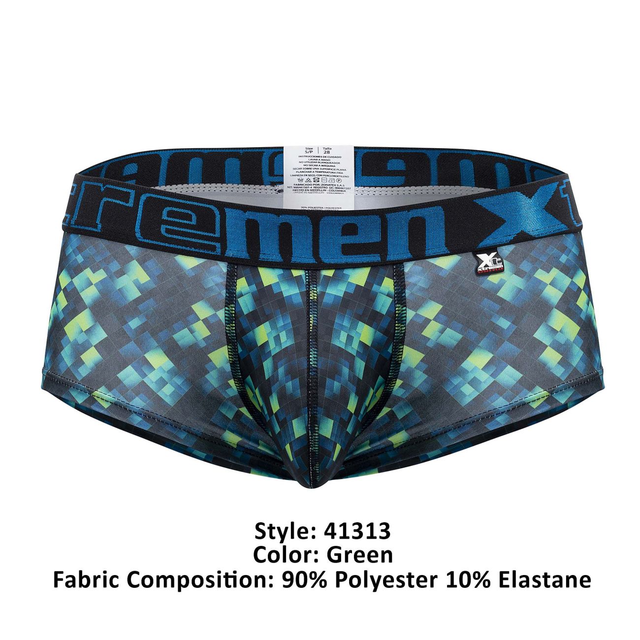 Xtremen 41313 Printed Briefs Color Green - DealByEthan.gay loves Xtremen