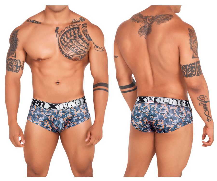 Xtremen 41313 Printed Briefs Color Orange - DealByEthan.gay loves Xtremen