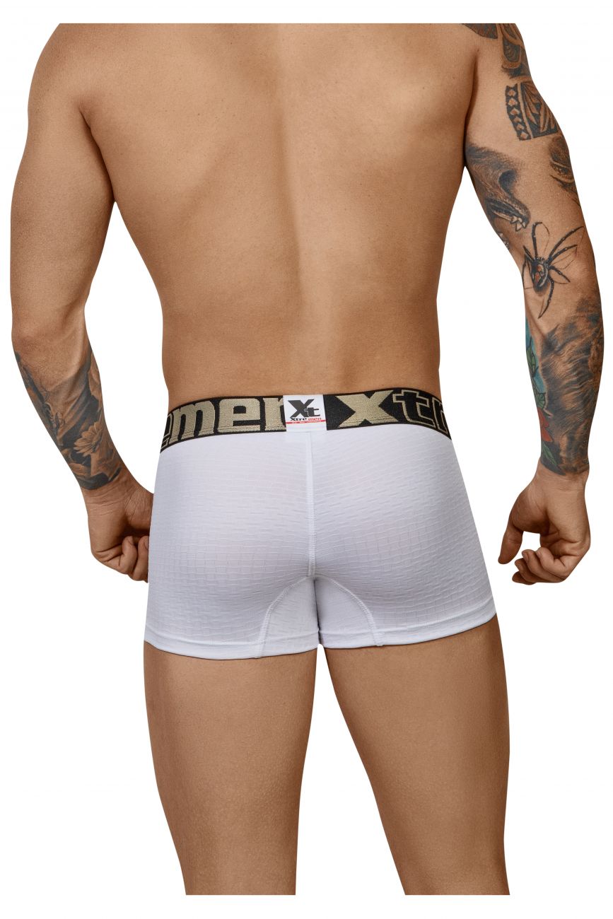 Xtremen 51436C Geometric Jacquard Trunk Color White - DealByEthan.gay loves Xtremen