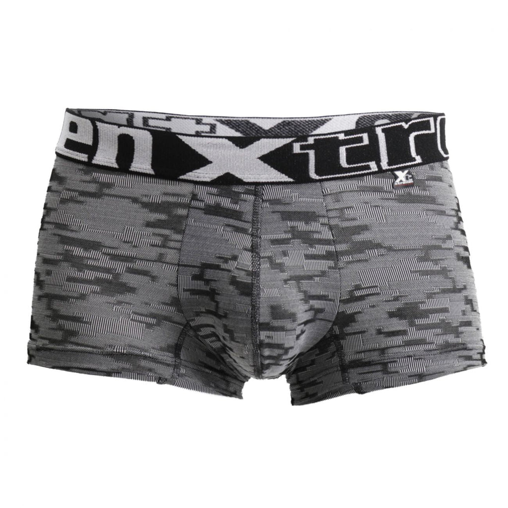 Xtremen 51443C Jacquard Camouflage Boxer Briefs Color Black - DealByEthan.gay loves Xtremen