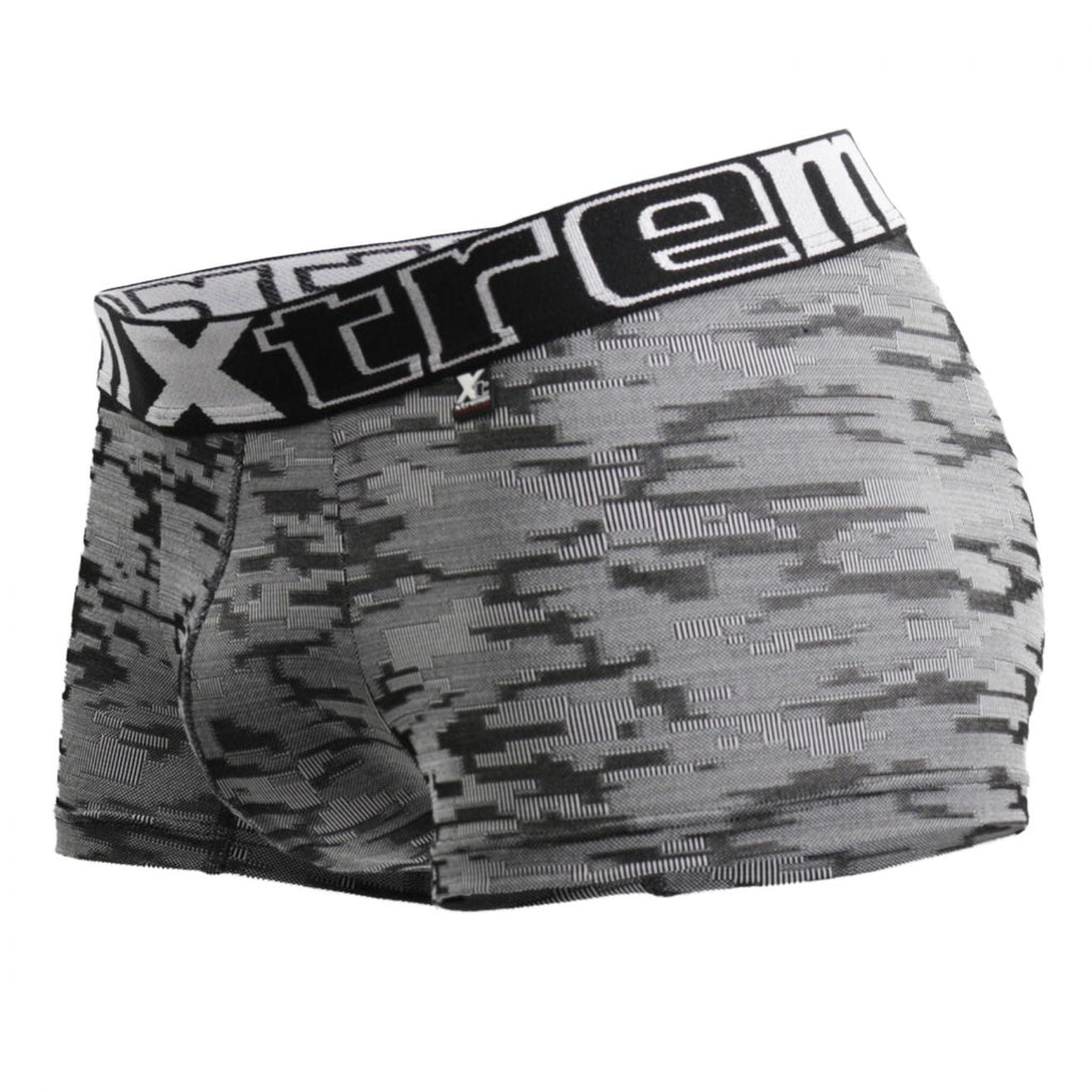 Xtremen 51443C Jacquard Camouflage Boxer Briefs Color Black - DealByEthan.gay loves Xtremen