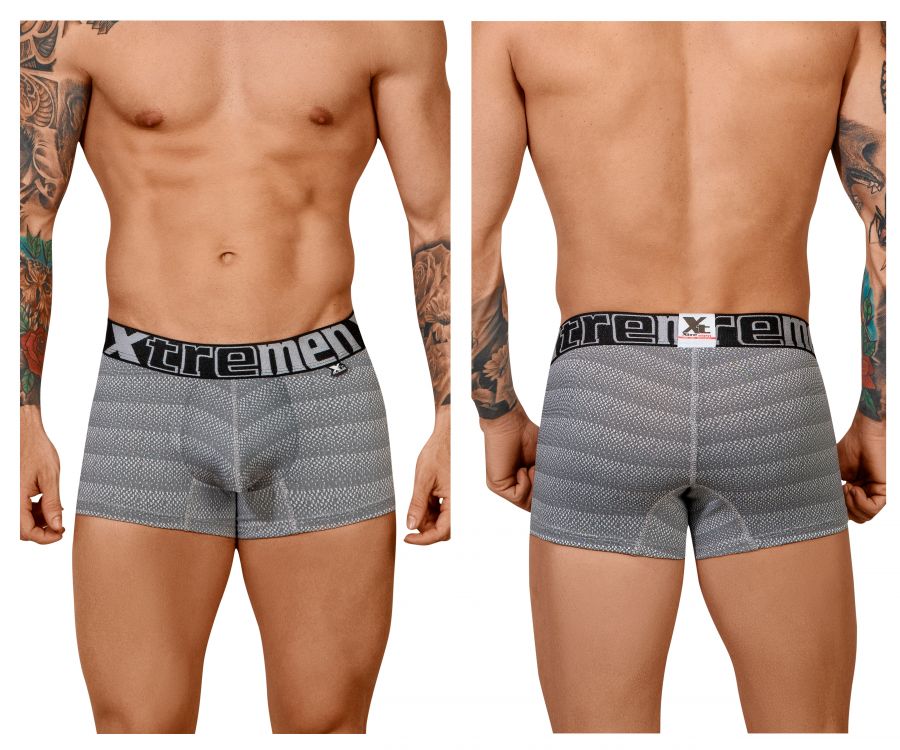 Xtremen 51449C Geometric Jacquard Trunk Color Gray - DealByEthan.gay loves Xtremen