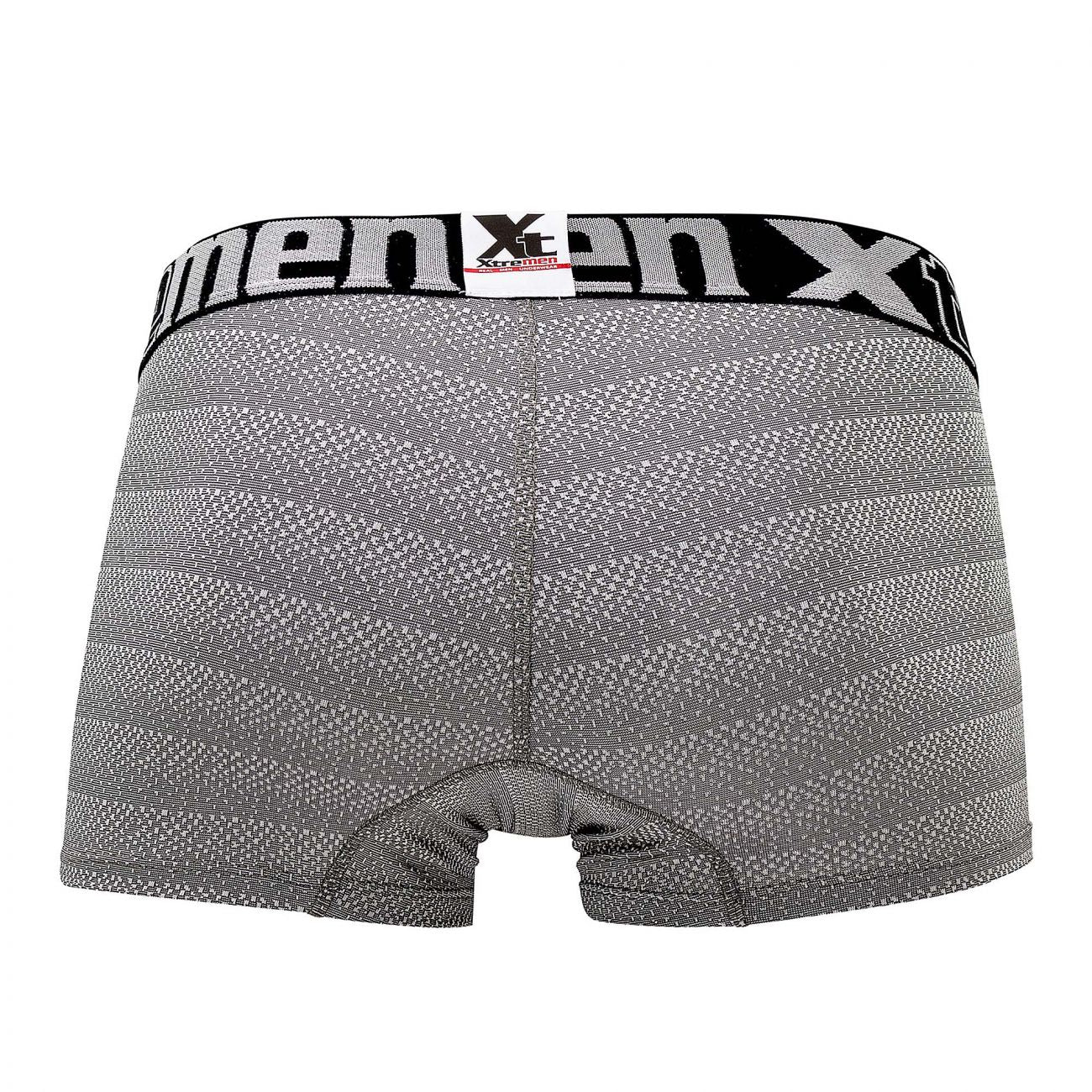 Xtremen 51449C Geometric Jacquard Trunk Color Gray - DealByEthan.gay loves Xtremen
