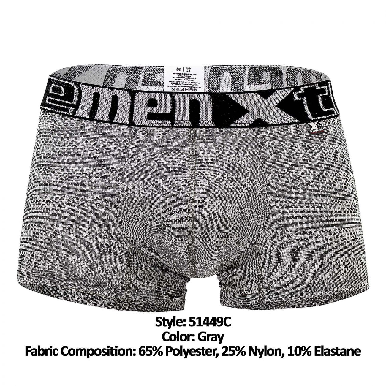 Xtremen 51449C Geometric Jacquard Trunk Color Gray - DealByEthan.gay loves Xtremen