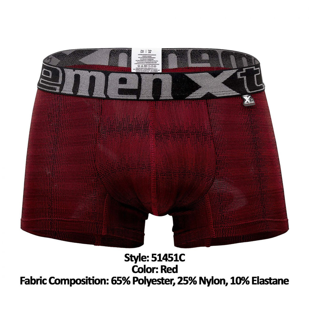 Xtremen 51451C Geometric Jacquard Trunk Color Red - DealByEthan.gay loves Xtremen