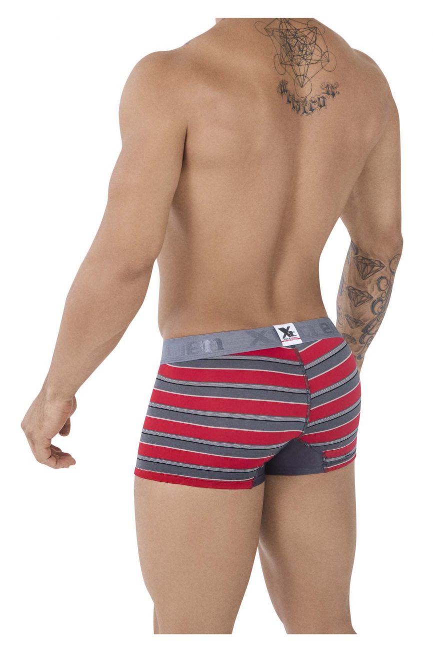 Xtremen 51475C Microfiber Athletic Trunks Color Red - DealByEthan.gay loves Xtremen