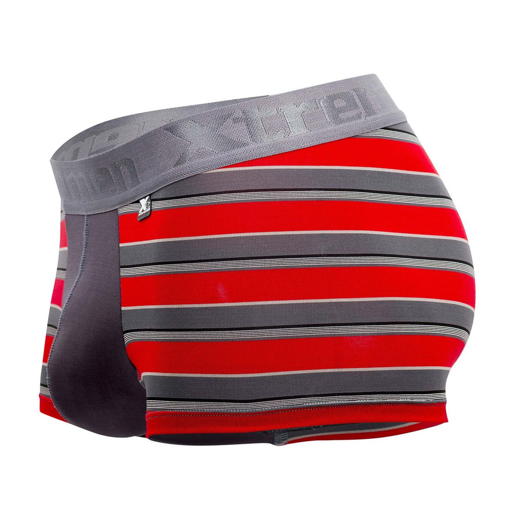 Xtremen 51475C Microfiber Athletic Trunks Color Red - DealByEthan.gay loves Xtremen