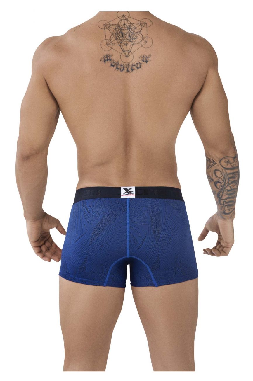 Xtremen 51477C Microfiber Jacquard Trunks Color Blue - DealByEthan.gay loves Xtremen