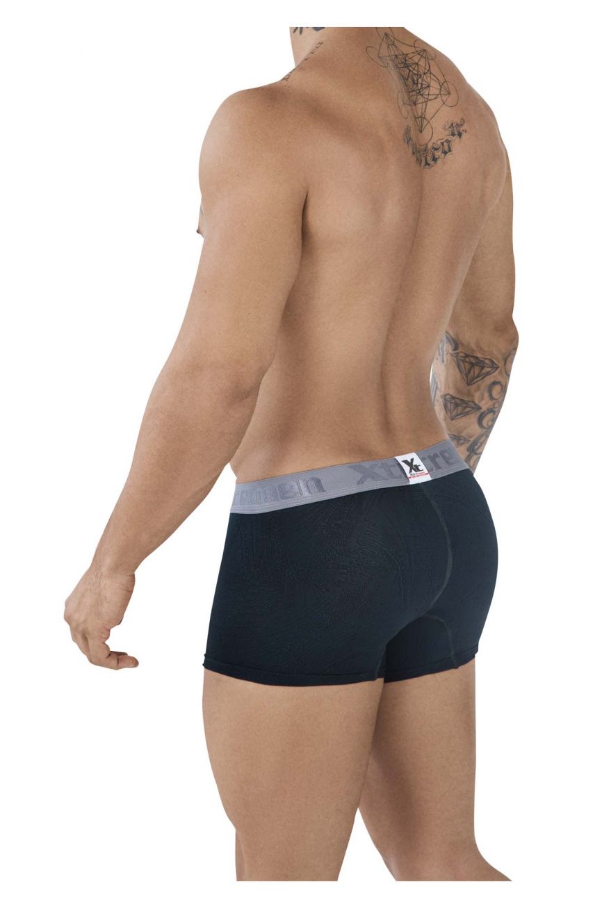 Xtremen 51477C Microfiber Jacquard Trunks Color Green - DealByEthan.gay loves Xtremen