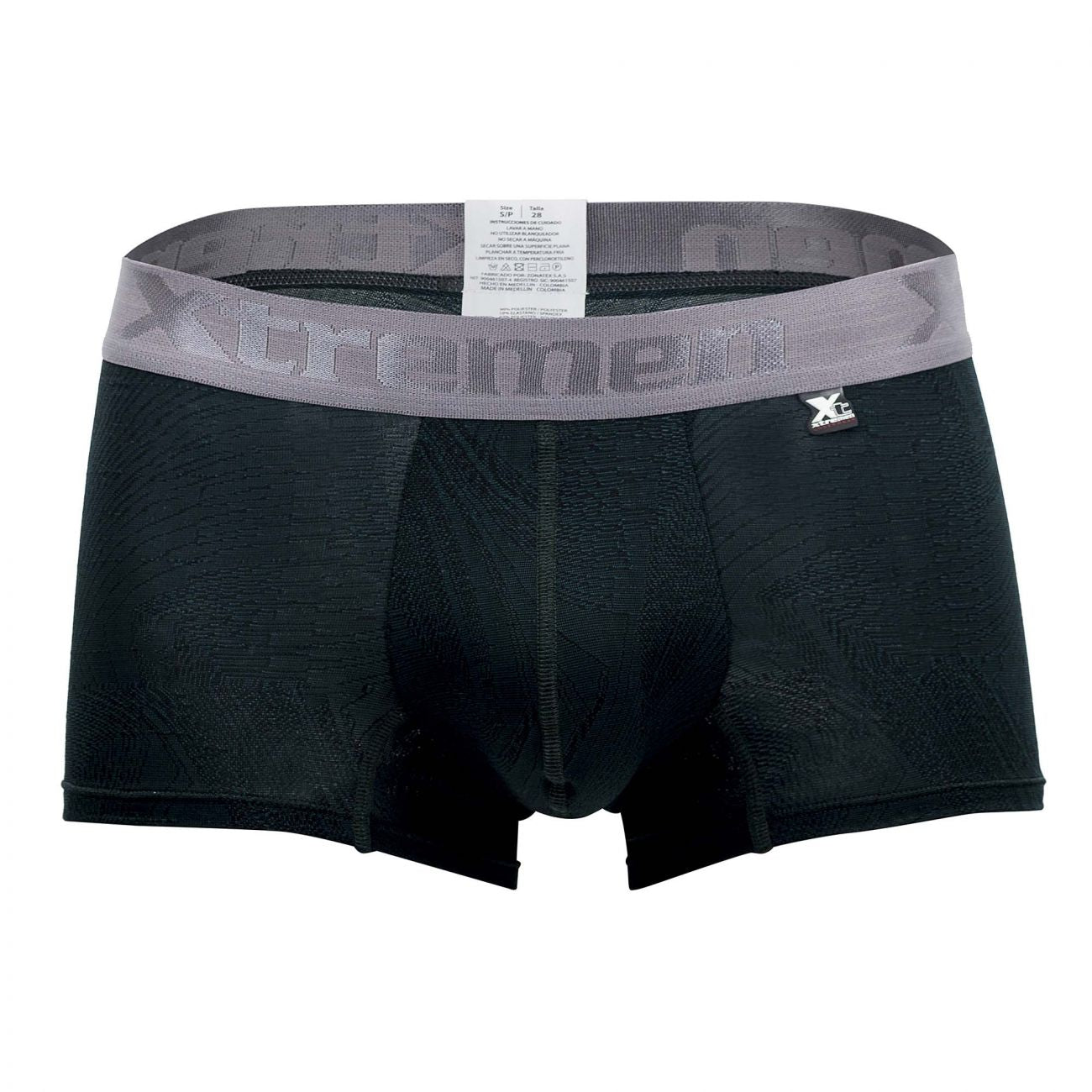 Xtremen 51477C Microfiber Jacquard Trunks Color Green - DealByEthan.gay loves Xtremen