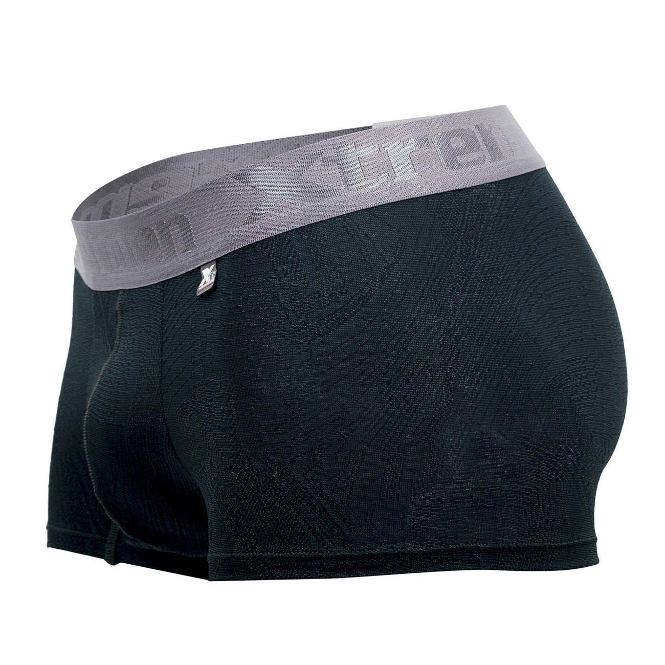 Xtremen 51477C Microfiber Jacquard Trunks Color Green - DealByEthan.gay loves Xtremen