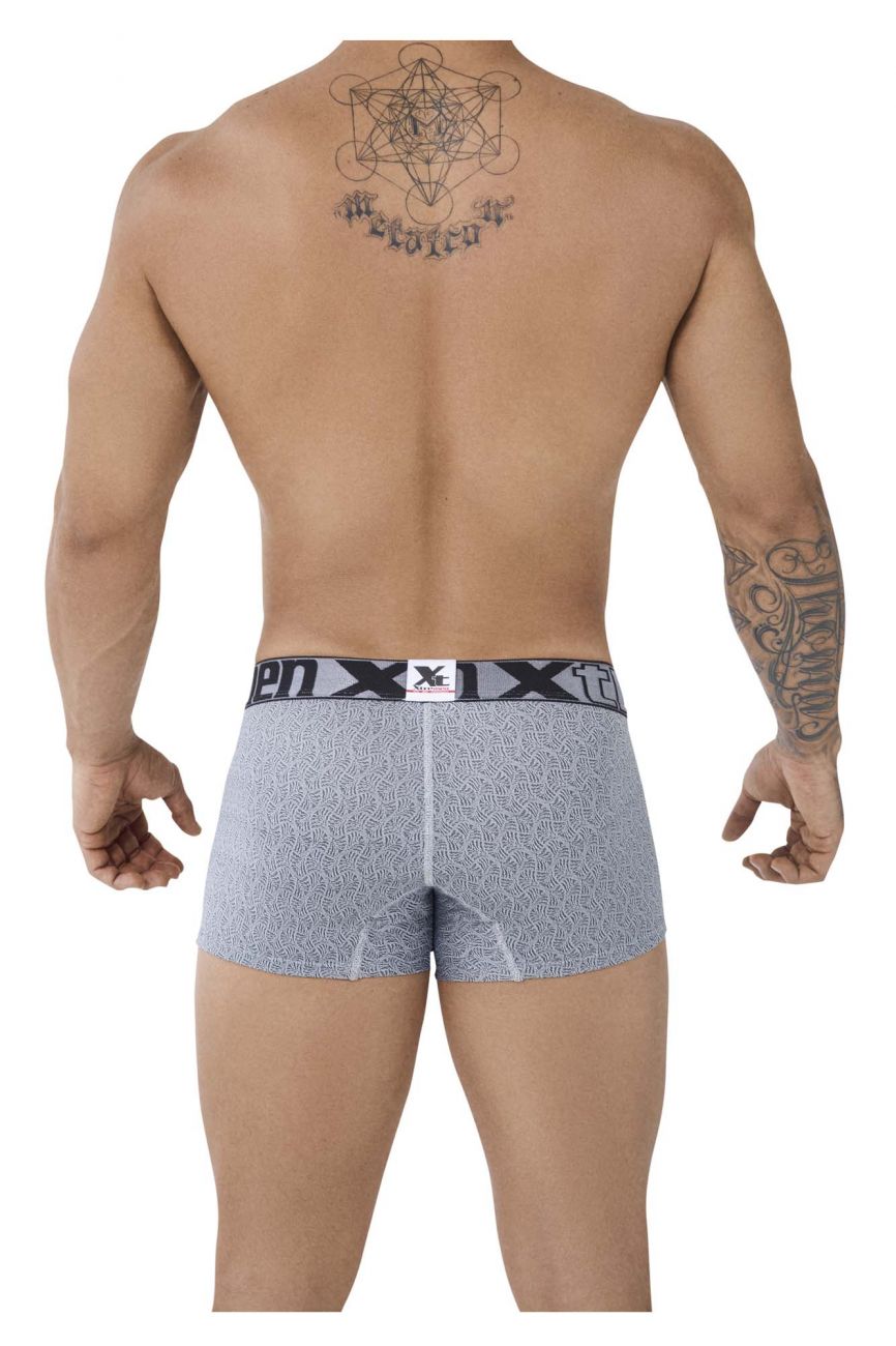 Xtremen 51478C Microfiber Jacquard Trunks Color Gray - DealByEthan.gay loves Xtremen