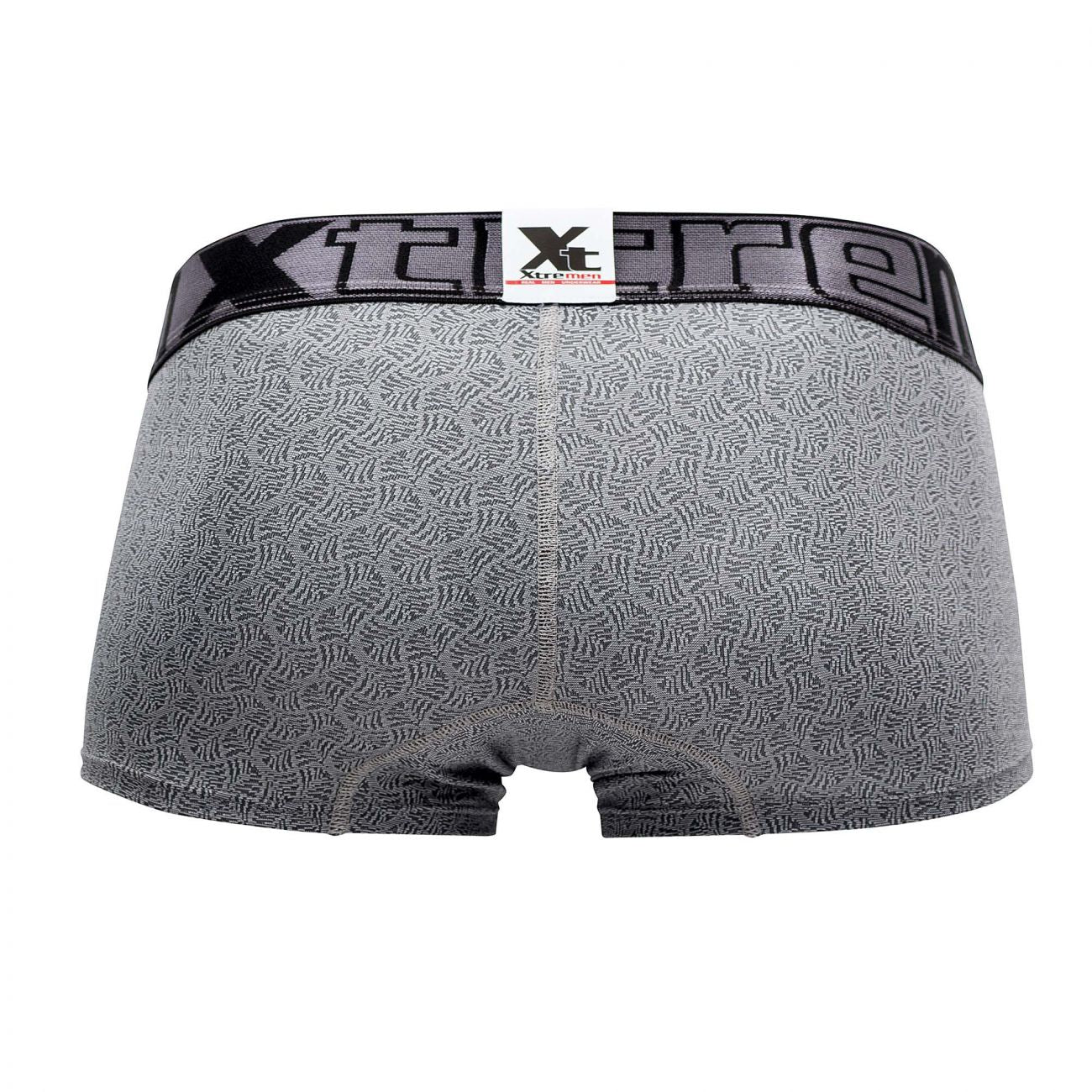 Xtremen 51478C Microfiber Jacquard Trunks Color Gray - DealByEthan.gay loves Xtremen