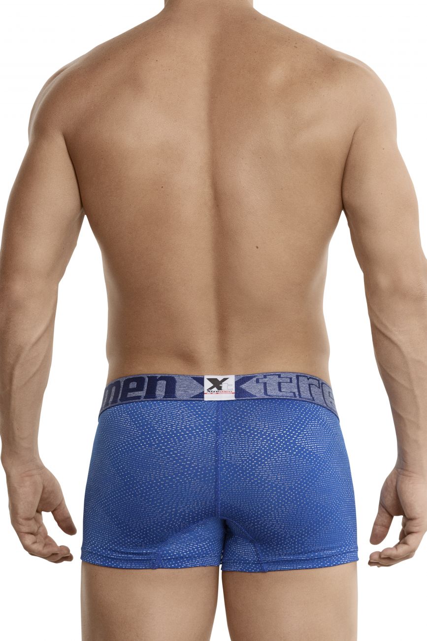 Xtremen 54446C Jacquard Stripes Boxer Briefs Color Blue - DealByEthan.gay loves Xtremen
